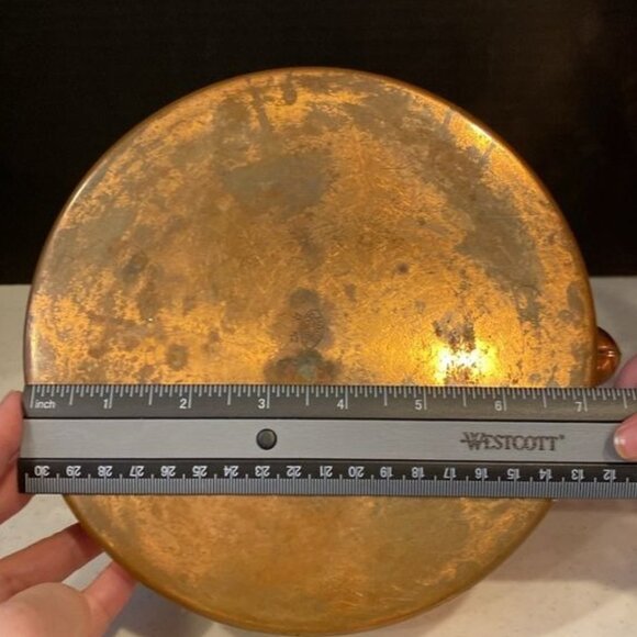 Vintage Antique 7" Copper Teapot Kettle with Lid - Picture 16 of 16